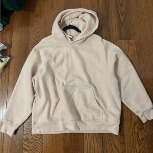 Aritzia Mega Cozy Fleece Hoodie Seashell Pink